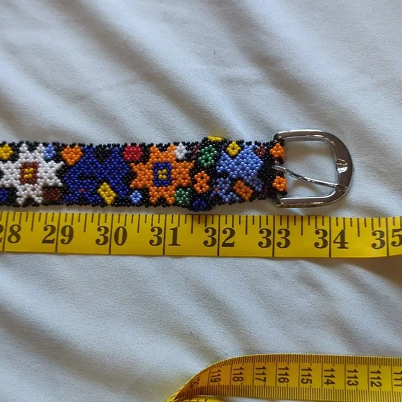 Seed bead Belt approximately 3 3 inches - Picture 2 of 4
